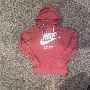 Maroon nike Jim vintage hoodie